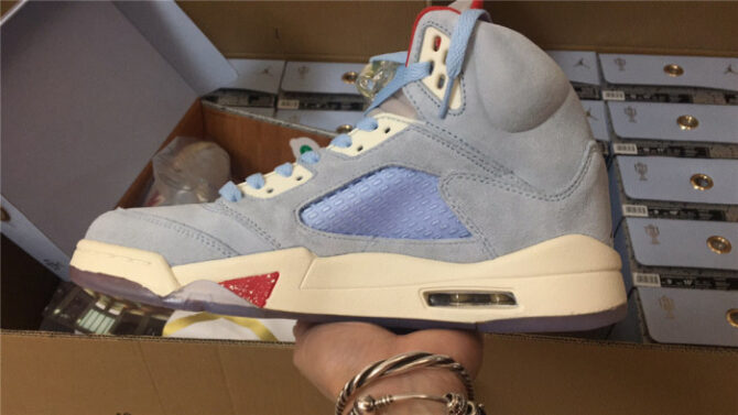 TROPHY ROOM X AIR JORDAN 5 JSP ICE BLUE CI1899-400 - Image 2