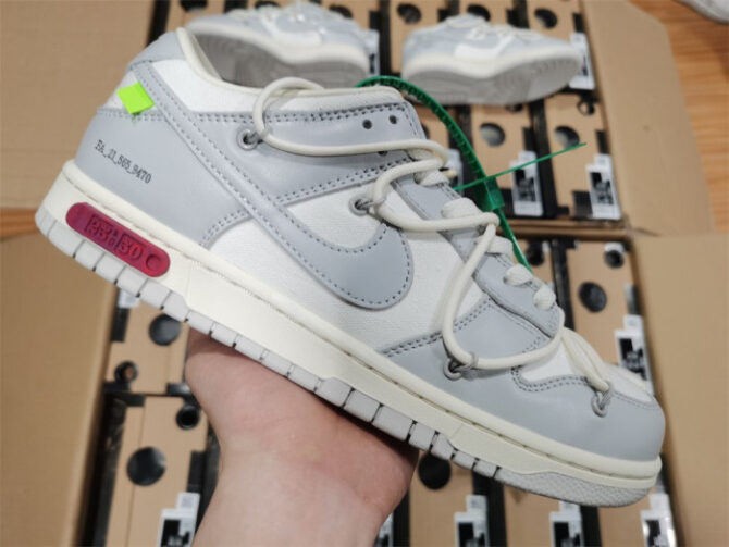 Nike Dunk Low Off-White Lot 25 DM1602-121 - Image 8