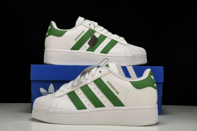 Adidas Originals Superstar XL Green White - Image 2