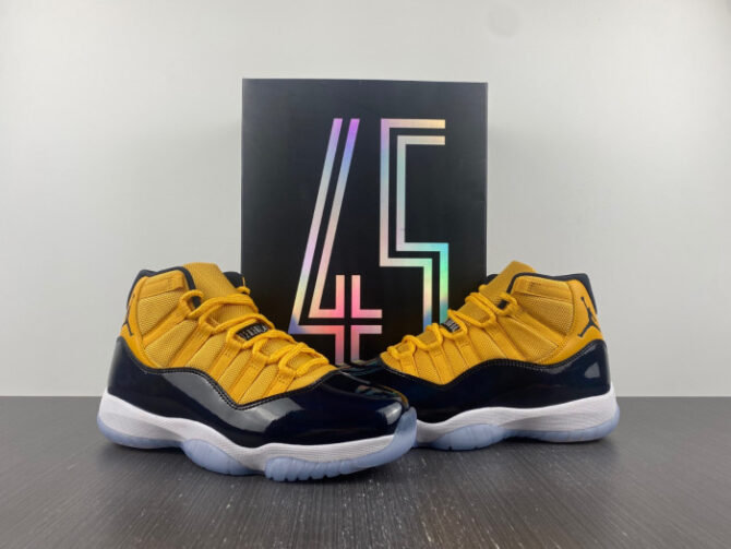 Air Jordan 11 black and yellow - Image 7