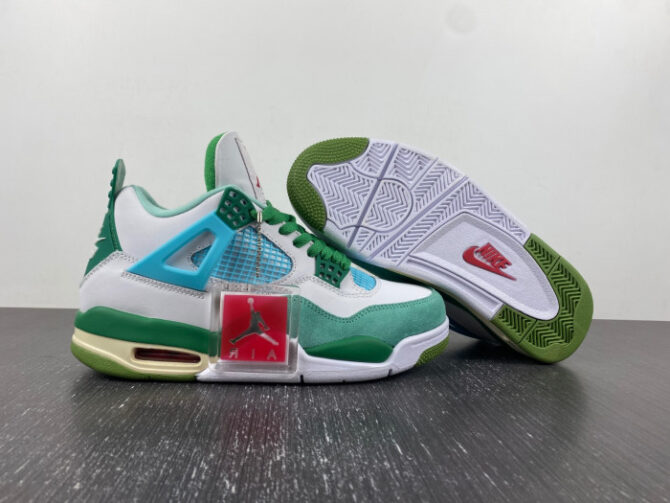 Jordan 4 Retro SB White Grass Green (limited edition) AJ4-KNCW - Image 4