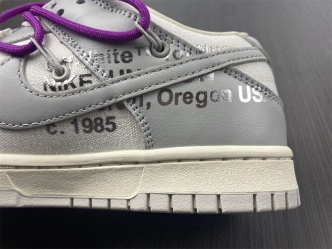 Nike Dunk Low O-W Lot 28 DM1602-111 - Image 8