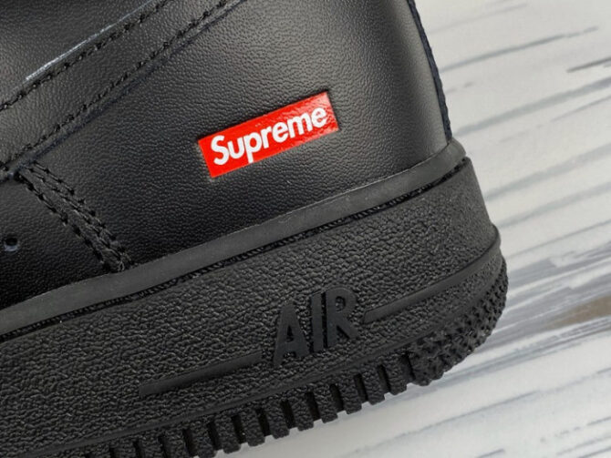 Nike Air Force 1 Low Supreme Black CU9225-001 - Image 3