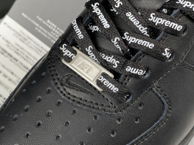 Nike Air Force 1 Low Supreme Black CU9225-001 - Image 5