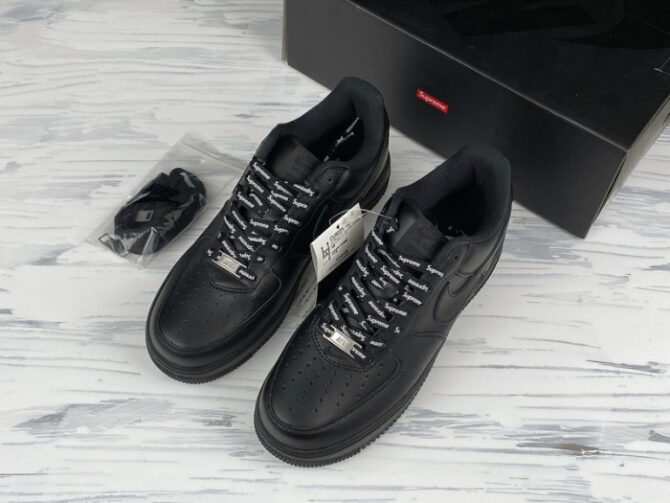 Nike Air Force 1 Low Supreme Black CU9225-001 - Image 10