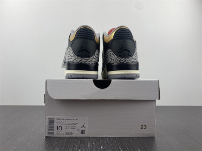 Air Jordan 3 WMNS “Black Gold” CK9246-067 - Image 5