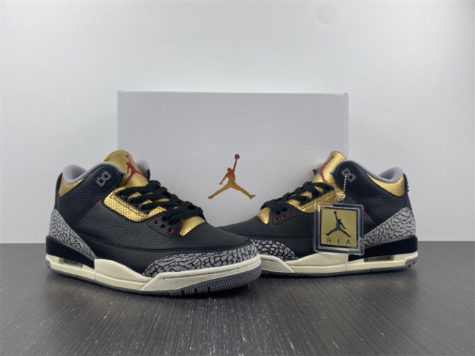 Air Jordan 3 WMNS “Black Gold” CK9246-067 - Image 7