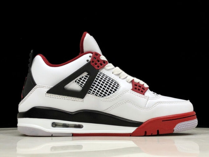 Air Jordan 4 Fire Red/White/Black Men 308497-160 - Image 3