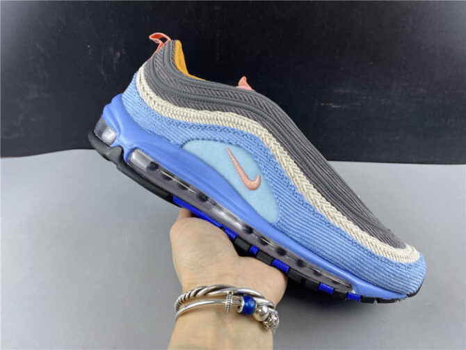 Nike Air Max 97 Corduroy Light Blue CQ7512-462 - Image 7