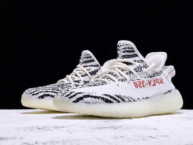 Adidas Yeezy Boost 350 V2 Zebra Black White CP9654 - Image 8