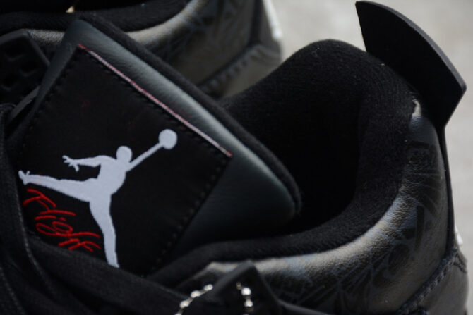 AIR JORDAN 4 RETRO BLACK LASER CI1184-001 - Image 3