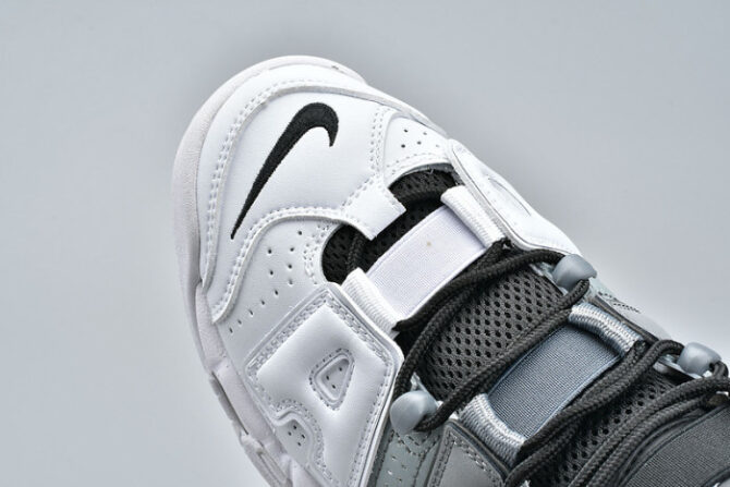 Nike Air More Uptempo Tri-Color Black White Grey 921948-002 - Image 8