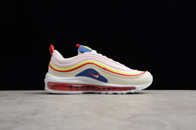 NIKE AIR MAX 97 SE “CORDUROY” SAIL/VOLT GLOW/ARCTIC PINK WOMENS AQ4137-101 - Image 7