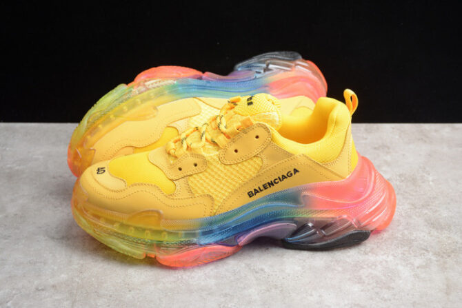 BLCG Sneaker Triple.s.Gomma Colore Jaune-Rainbow Noir - Image 6