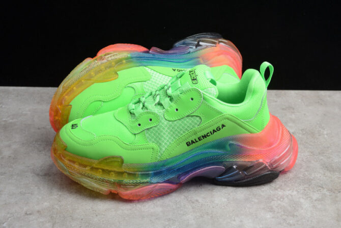 BLCG Sneaker Triple.s.Gomma Vert-Rainbow Noir - Image 5