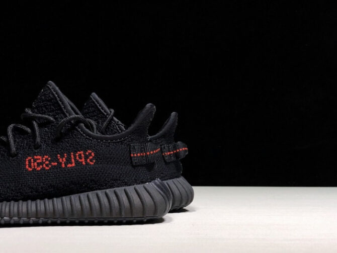 Adidas Yeezy Boost 350 V2 Infant Black Red BB6372 Kids - Image 6