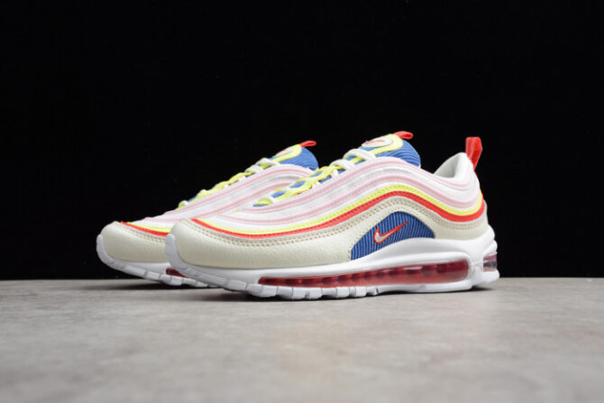 NIKE AIR MAX 97 SE “CORDUROY” SAIL/VOLT GLOW/ARCTIC PINK WOMENS AQ4137-101 - Image 8