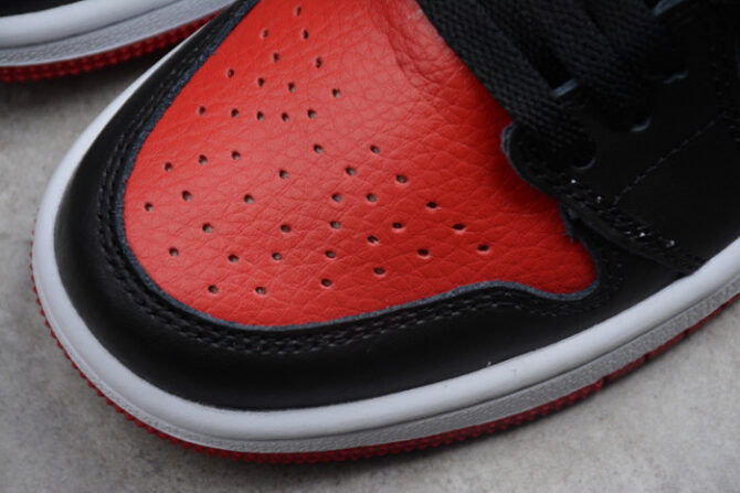 Kids Air Jordan 1 Retro High OG Banned Bred Black Red 555088 001 - Image 4