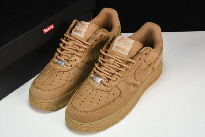 Nike Air Force 1 Low SP Supreme Wheat DN1555-200 - Image 5