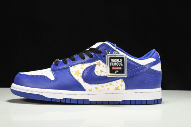 Nike SB Dunk Low Supreme Stars Hyper Royal DH3228-100