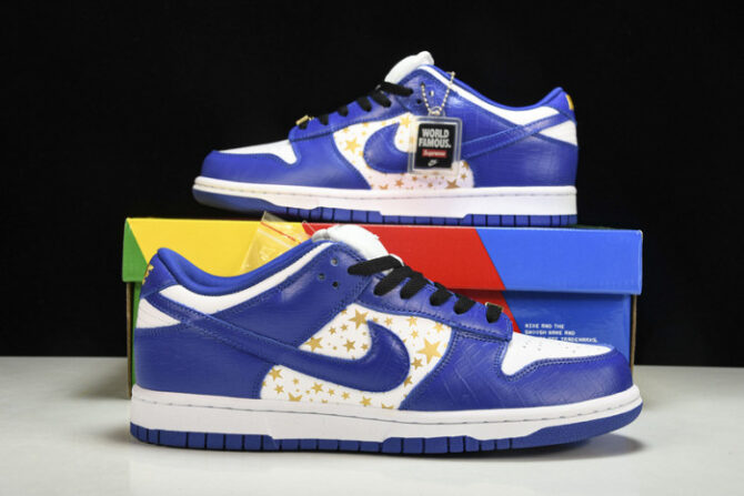 Nike SB Dunk Low Supreme Stars Hyper Royal DH3228-100 - Image 6