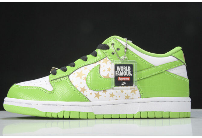 Nike SB Dunk Low Supreme Stars Mean Green DH3228-101 - Image 9