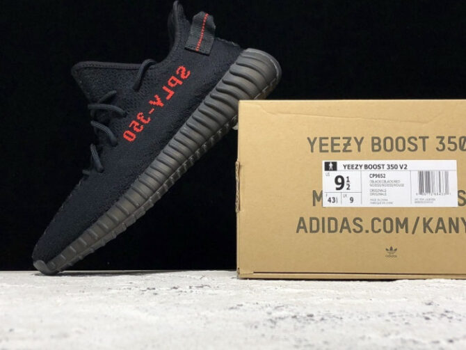 Adidas Yeezy Boost 350 V2 Black Red CP9652 - Image 8