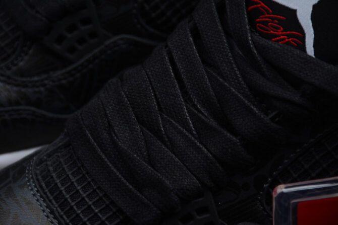 AIR JORDAN 4 RETRO BLACK LASER CI1184-001 - Image 2