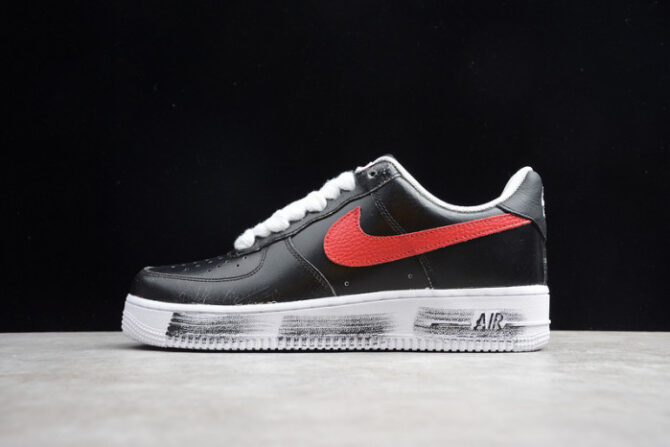 PEACEMINUSONE X Nike Air Force1 GD Black Red AQ3692-002