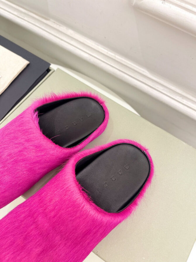 MARNI CALF HAIR SLIPPERS - Image 6