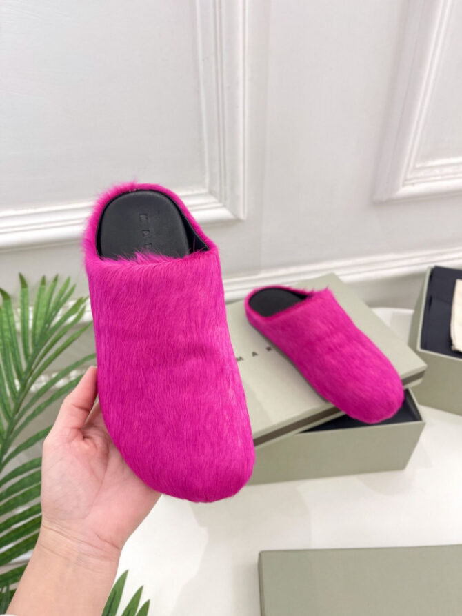 MARNI CALF HAIR SLIPPERS - Image 10