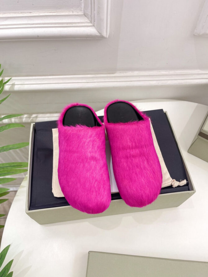 MARNI CALF HAIR SLIPPERS - Image 8