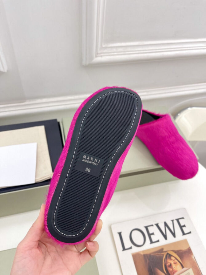 MARNI CALF HAIR SLIPPERS - Image 2