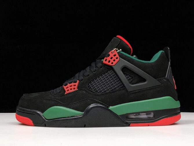 Air Jordan 4 NRG Black/Gorge Green-Varsity Red AQ3816-063