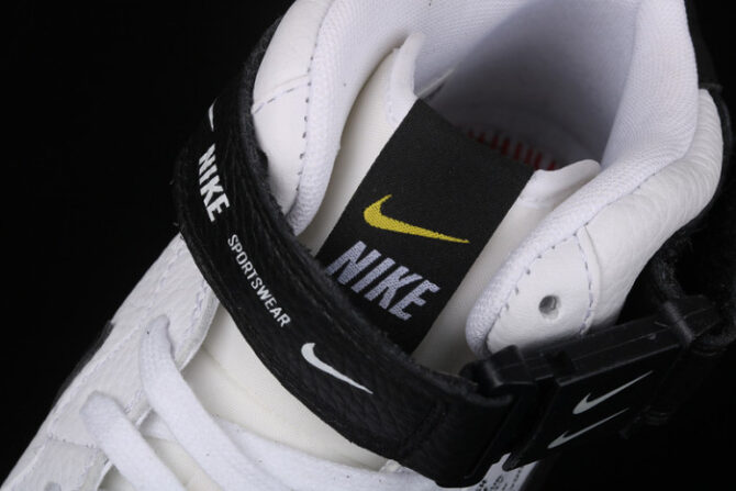 Air Force 1 Mid Utility White Black 804609-103 - Image 9