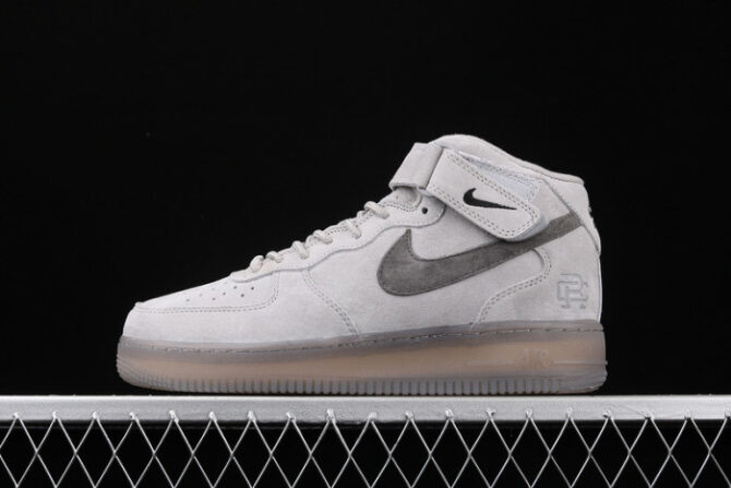 Reigning Champ x Nike Air Force 1 Mid '07 Light Grey/Black 807618-208