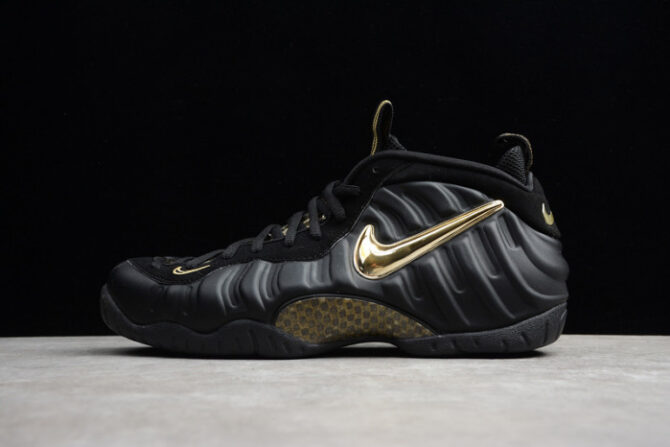 Air Foamposite Pro Black Metallic Gold 624041-009