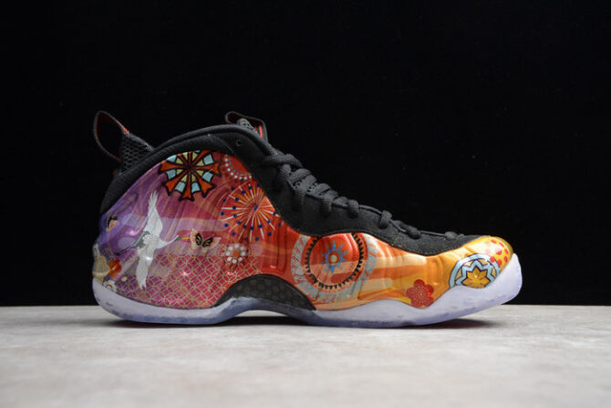 NIKE AIR FOAMPOSITE ONE LNY QS "LUNAR NEW YEAR 2018" AO7541-006 - Image 6