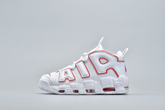 Air More Uptempo White Varsity Red Outline 921948-102