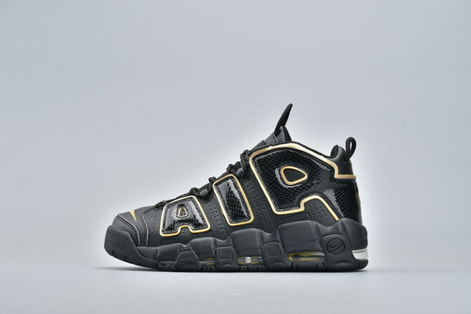 NIKE AIR MORE UPTEMPO “FRANCE” BLACK/METALLIC GOLD AV3810-001