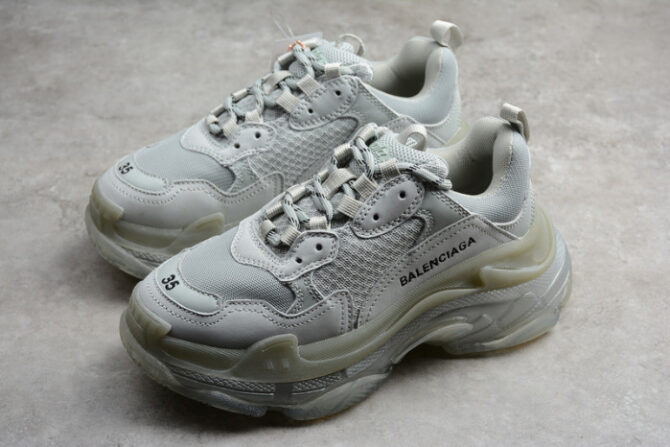 BLCG Triple S Clear Sole Grey-White 544351 W09O1 1705 - Image 3