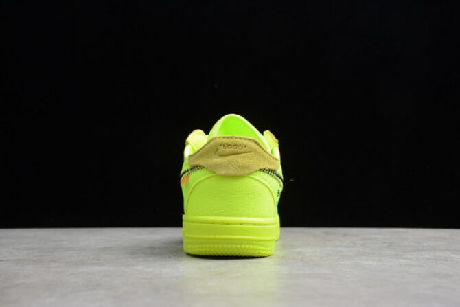 Air Force 1 TD x Off White VOLT HYPER JADE CONE Toddler BV0853-700 - Image 4