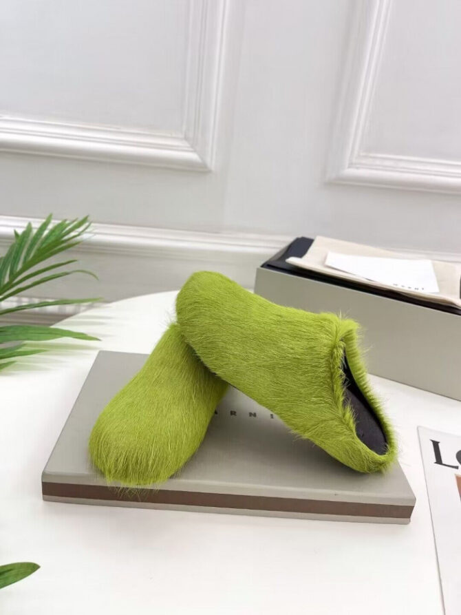 MARNI CALF HAIR SLIPPERS - Image 8