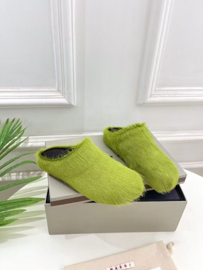 MARNI CALF HAIR SLIPPERS - Image 2