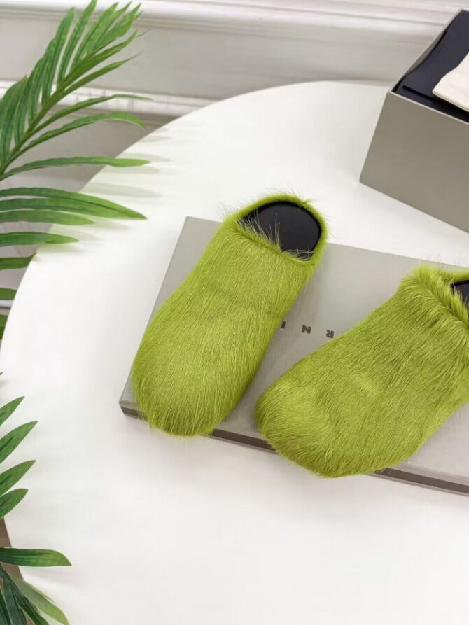 MARNI CALF HAIR SLIPPERS - Image 4