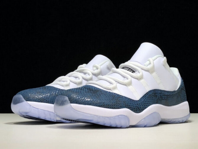 Air Jordan 11 Low 'Blue Snakeskin' CD6846-102 - Image 8