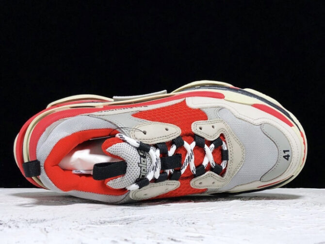 BLCG TRIPLE S TRAINER Grey Red 536737 W09OH 6151 - Image 6