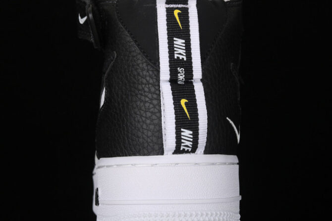 Air Force 1 Mid Utility White Black 804609-103 - Image 8