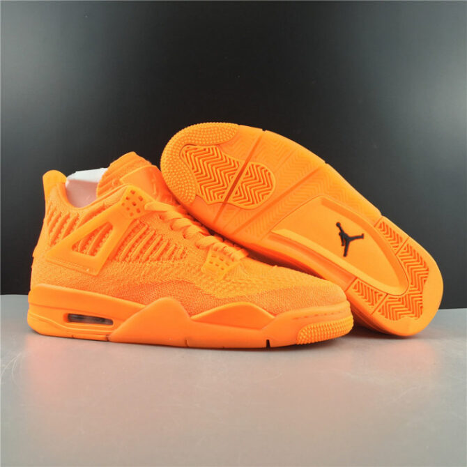 AIR JORDAN 4 FLYKNIT “TOTAL ORANGE” AQ3559-800 - Image 6