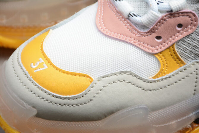 BLCG Sneaker Triple.s.Gomma Blanc Poudre Jaune - Image 10